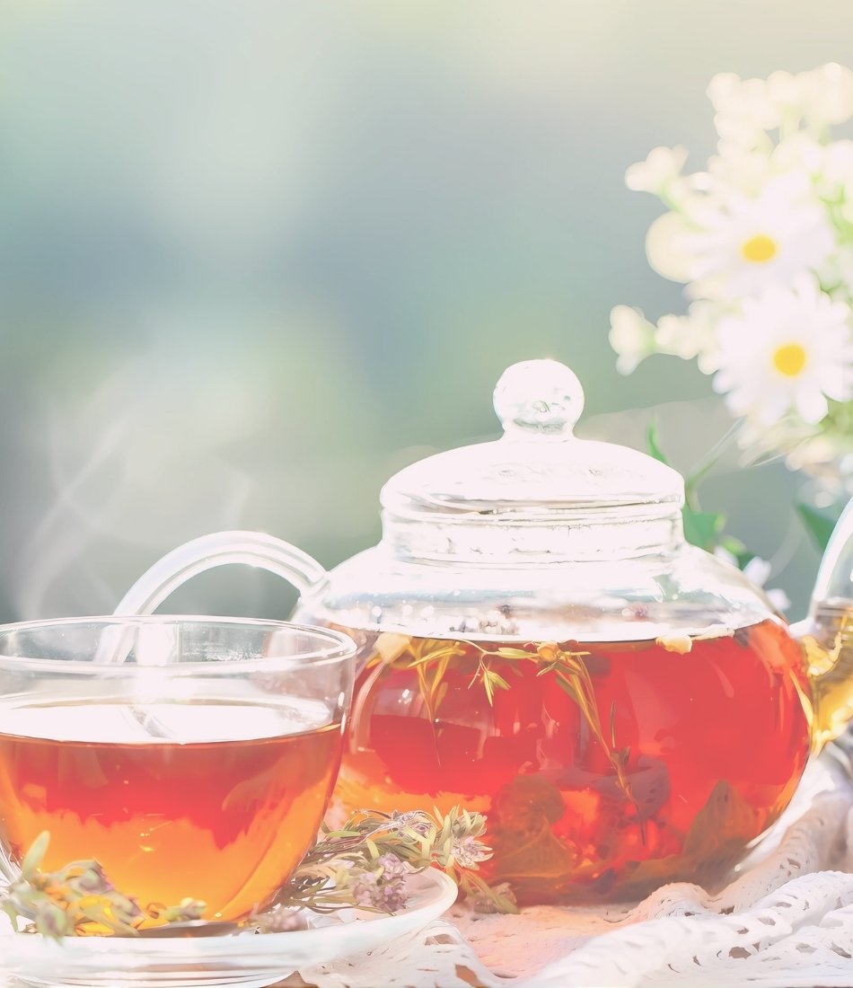 大阪梅田アリスガーデンのハーブティー講座で作る、香り豊かなハーブティー